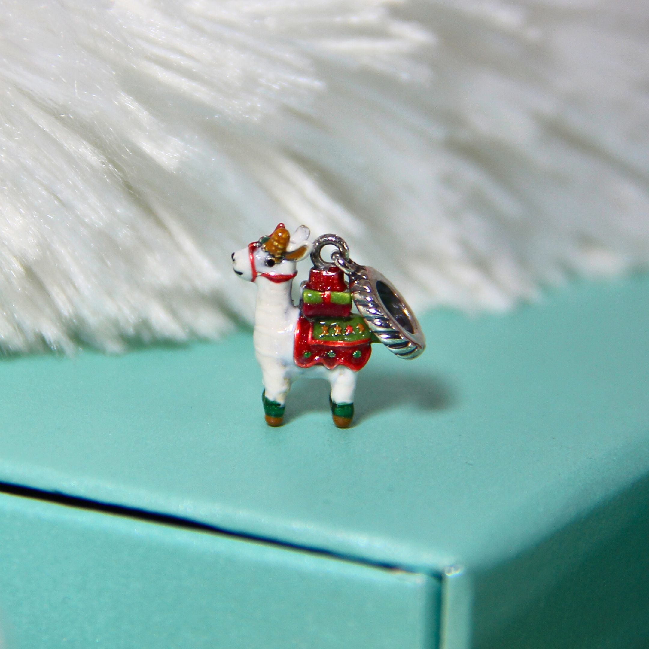 The Christmas Llama Pendant Charm