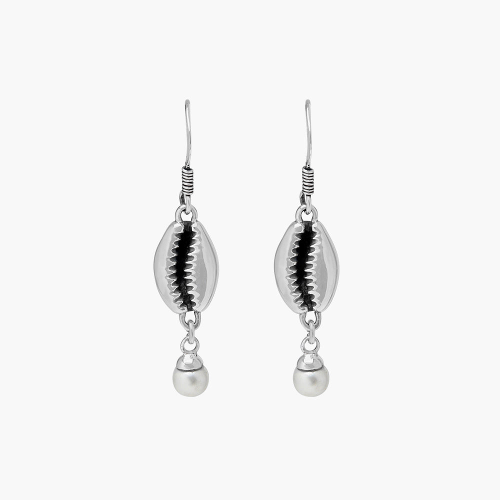 Sea Shell Earrings with Pearl